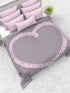 The White Moss Valentine Heart Winter comforter with 2 pillow covers